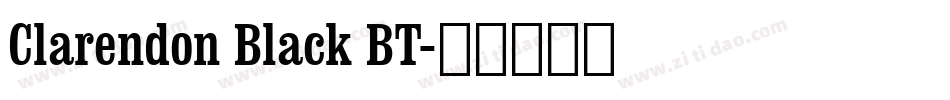 Clarendon Black BT字体转换